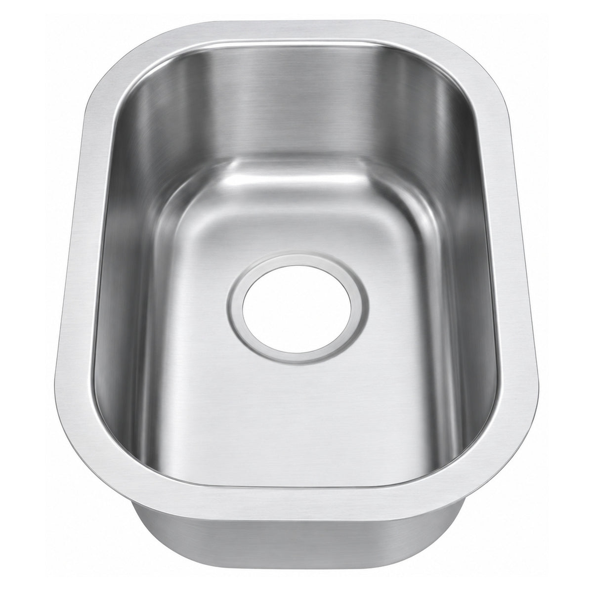 SANIKB 4632A — Slim 12-5/8 Inch Undermount Bar Sink with 16-Inch Front-to-Back Bowl
