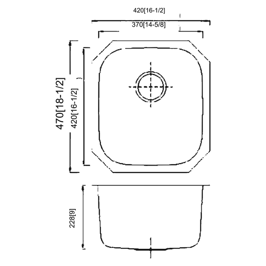 SANIKB 4742A dimension drawing