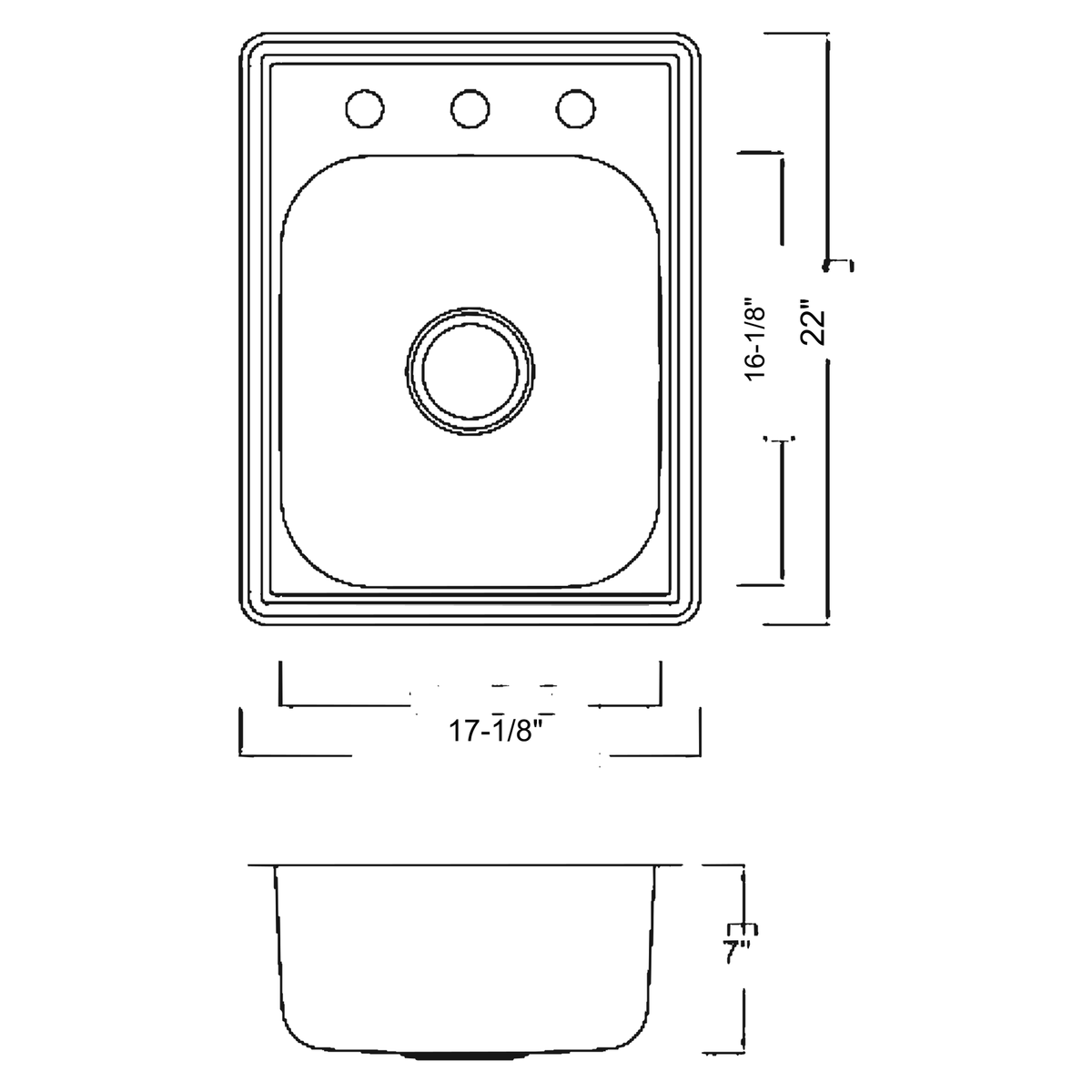 SANIKB 5643A dimension drawing