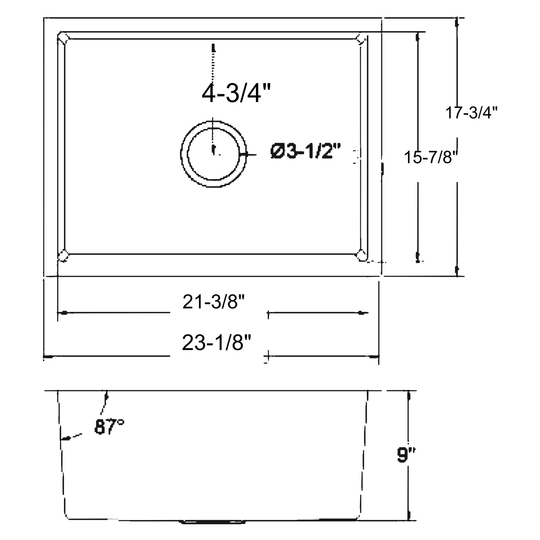 SANIKB 5945R dimension drawing