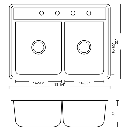 SANIKB 8456A-3 dimension drawing