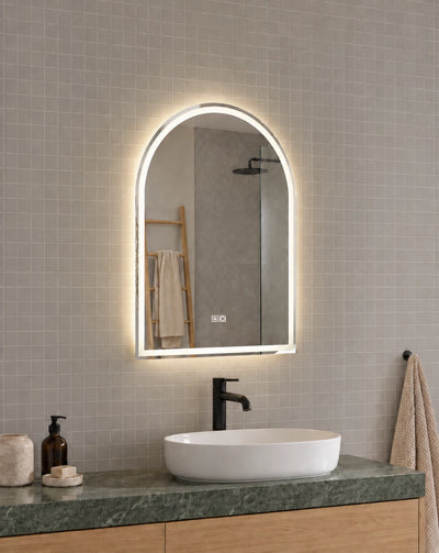 Arched Halo LED Bathroom Mirror — full product view; KS-009-1013