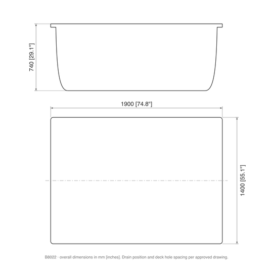 SANIKB B8022 dimension drawing