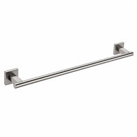 Wall-Mounted Brushed Nickel Towel Bar