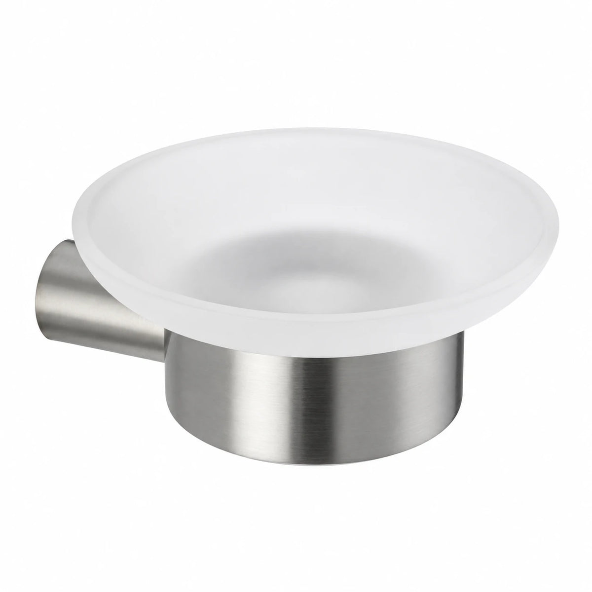 Brushed Nickel Soap Dish — wall-mounted SUS304 stainless steel bathroom hardware | SANIKB