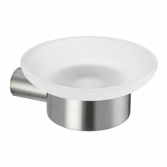 Brushed Nickel Soap Dish — wall-mounted SUS304 stainless steel bathroom hardware | SANIKB
