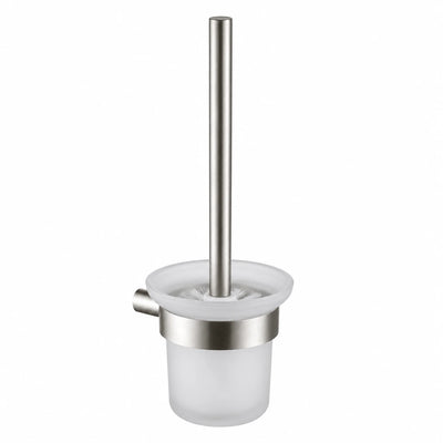Brushed Nickel Toilet Brush Holder — wall-mounted SUS304 stainless steel bathroom hardware | SANIKB