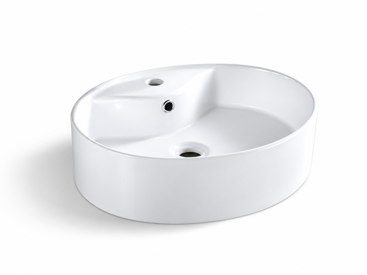 SANIKB D122A ceramic basin scene