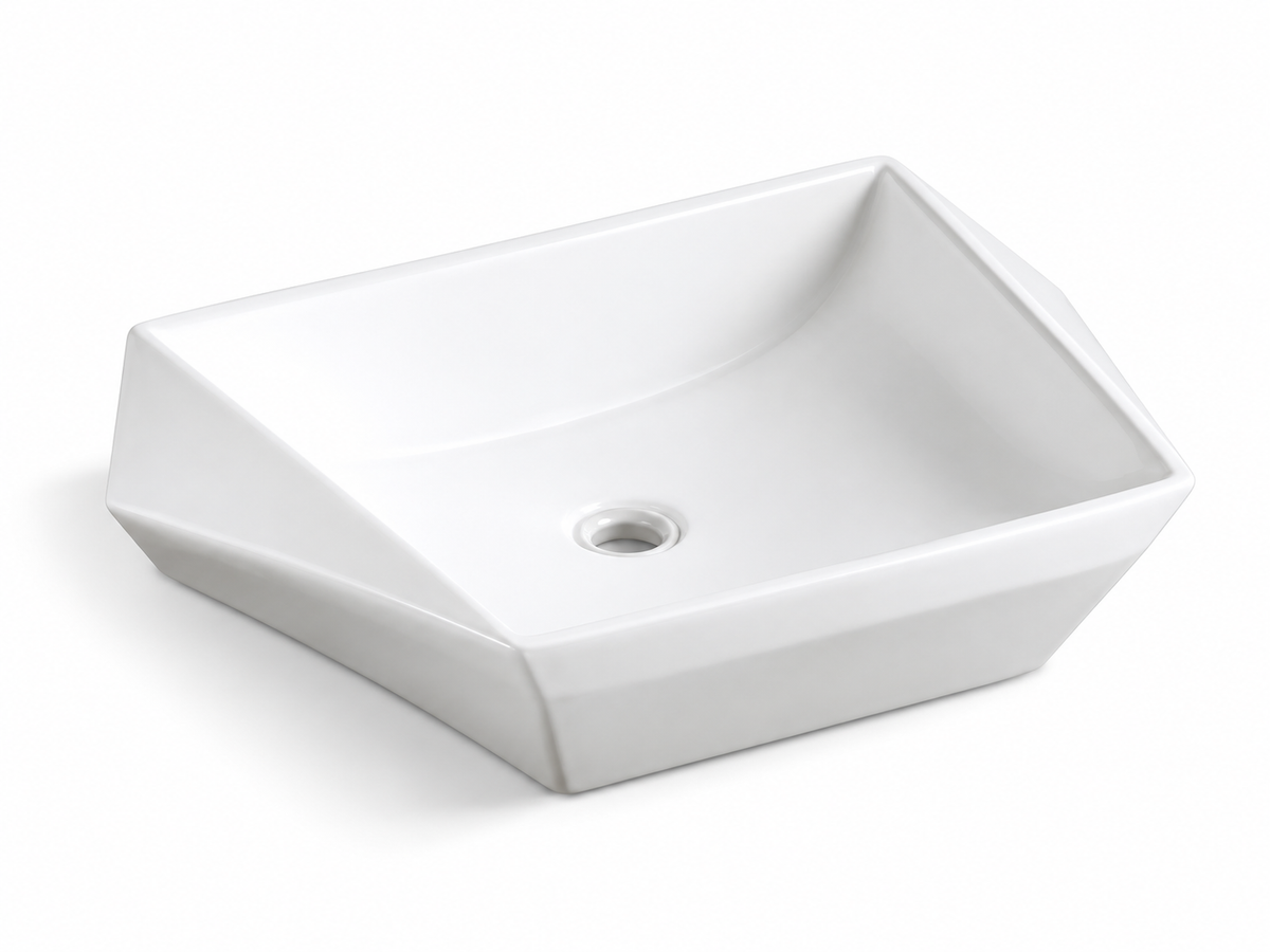 SANIKB D157 white ceramic basin