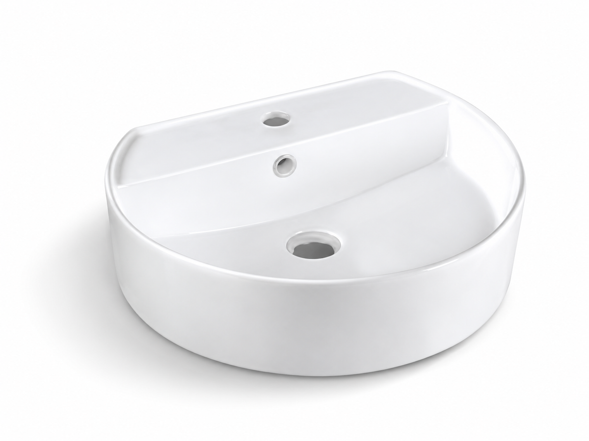 SANIKB D28 white ceramic basin