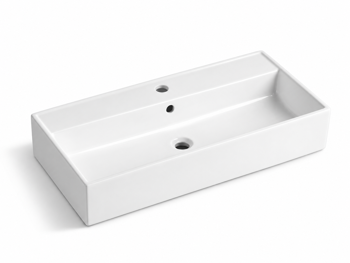 SANIKB D349B white ceramic basin