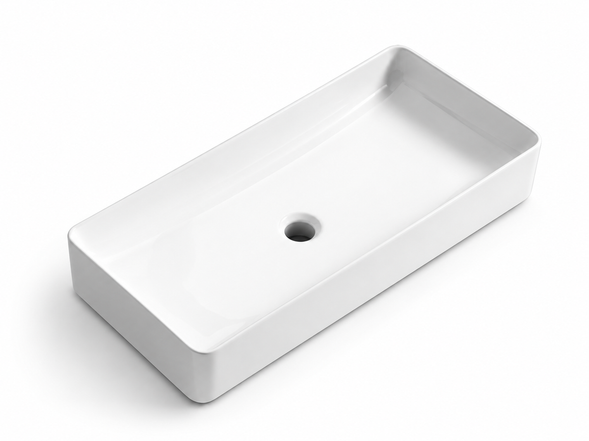 SANIKB D390B white ceramic basin