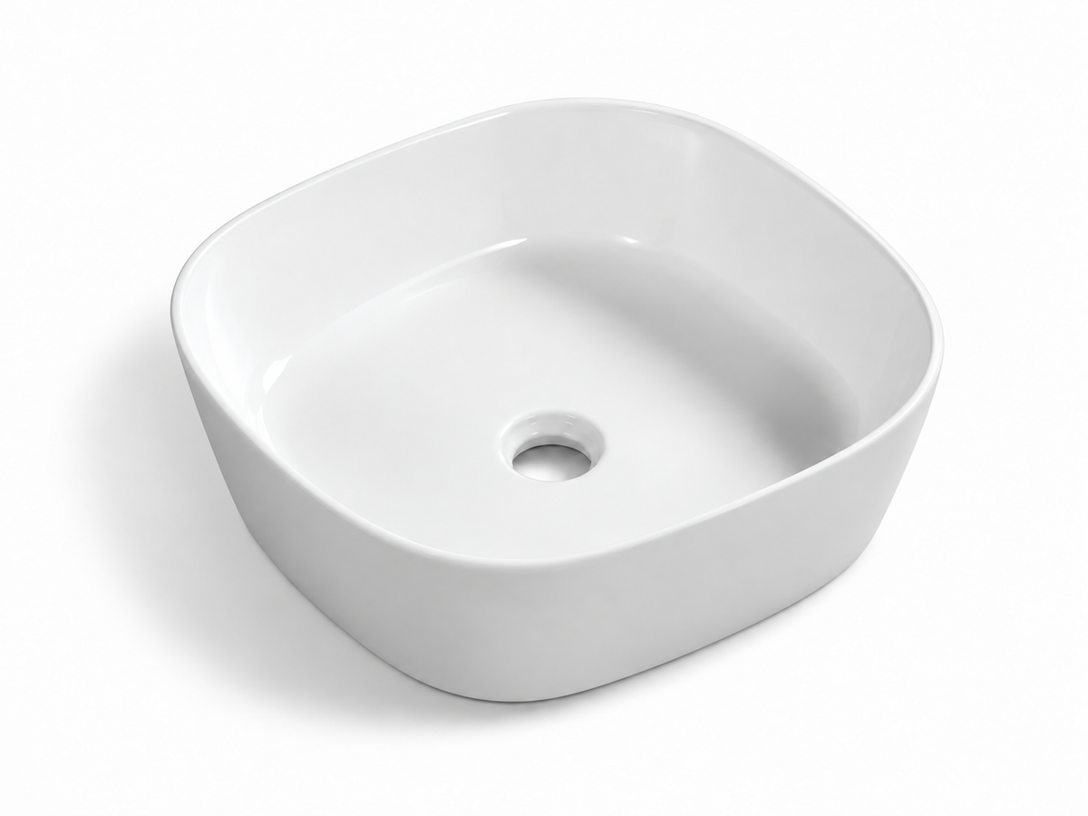SANIKB D400 white ceramic basin