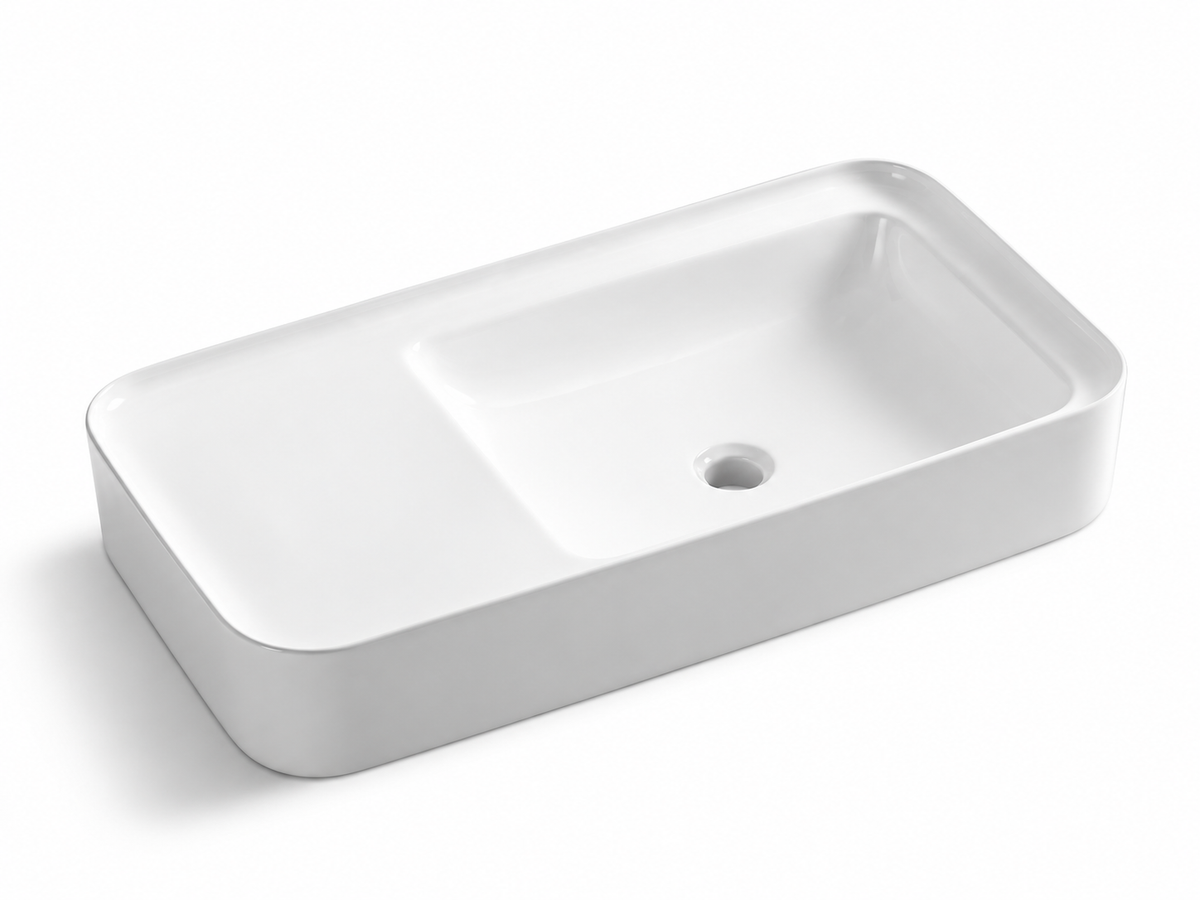SANIKB D456 white ceramic basin