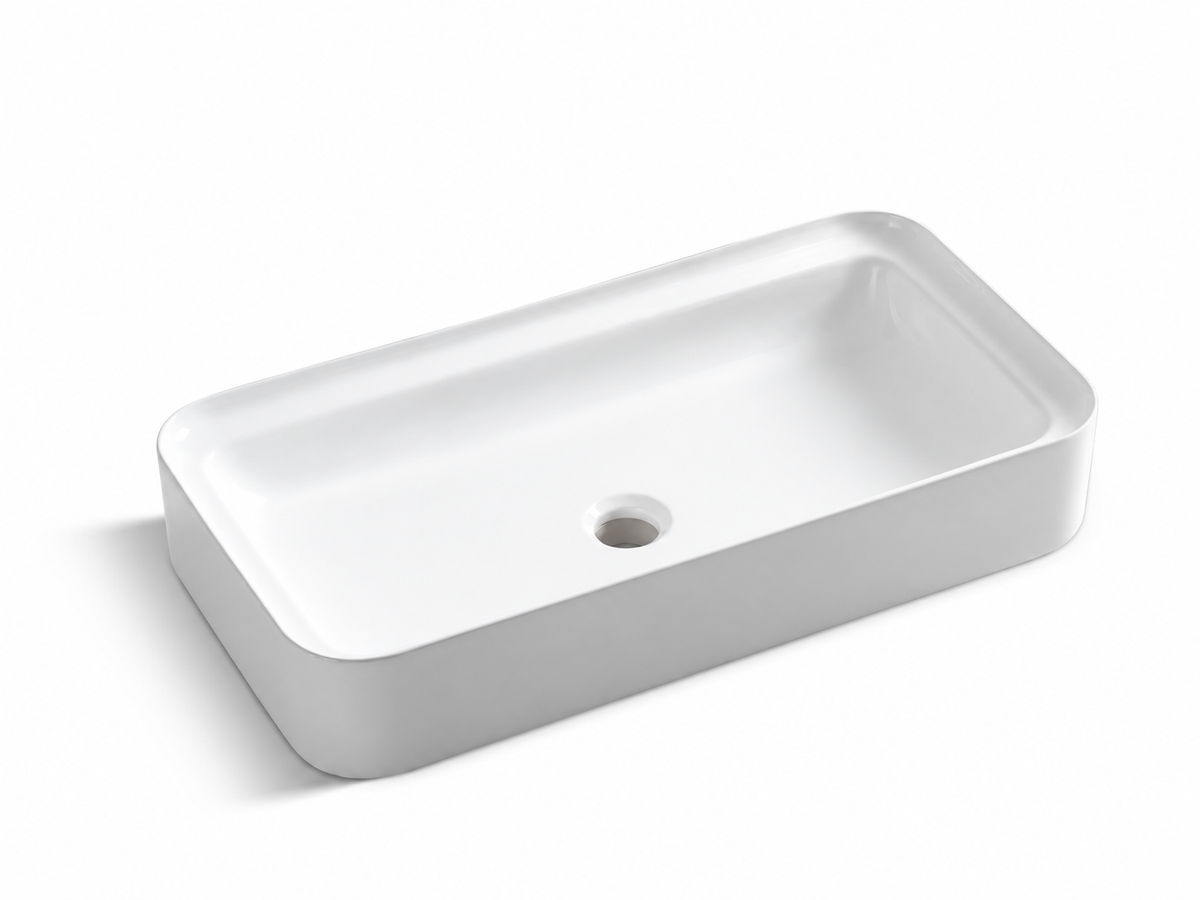 SANIKB D457 white ceramic basin