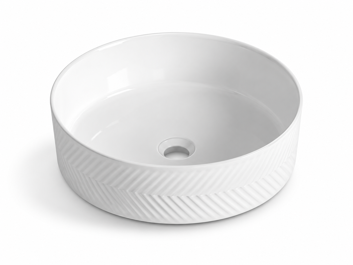 SANIKB D469 ceramic basin scene