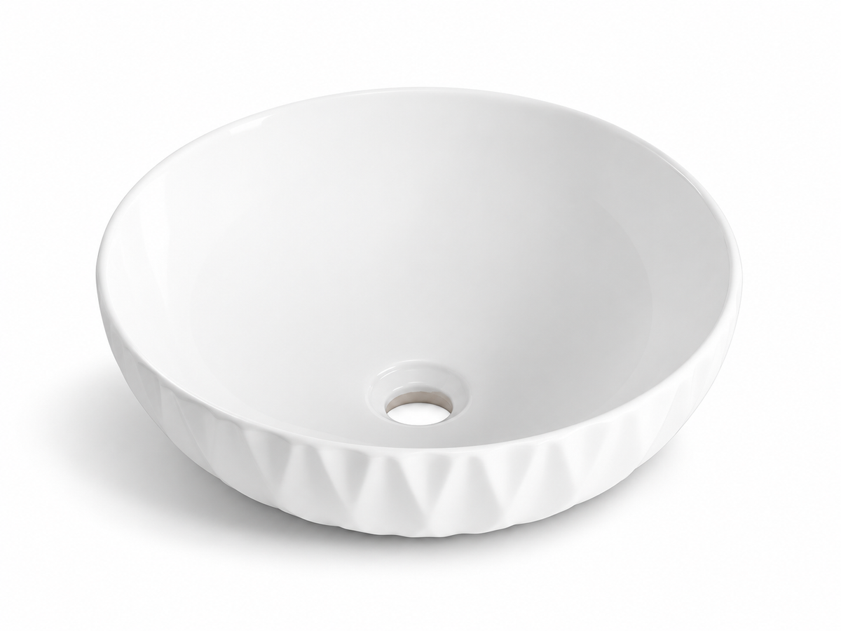 SANIKB D470 white ceramic basin