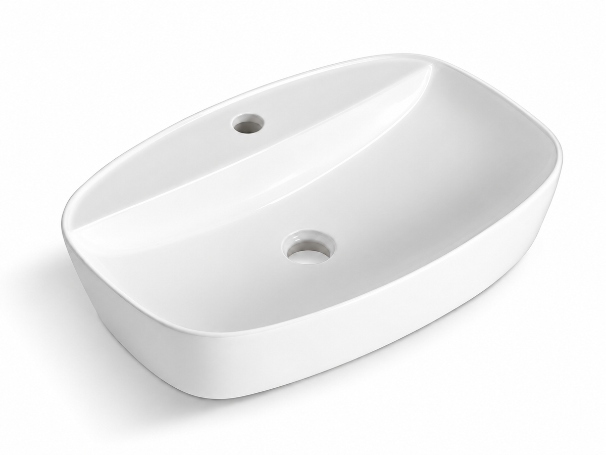 SANIKB D478 white ceramic basin