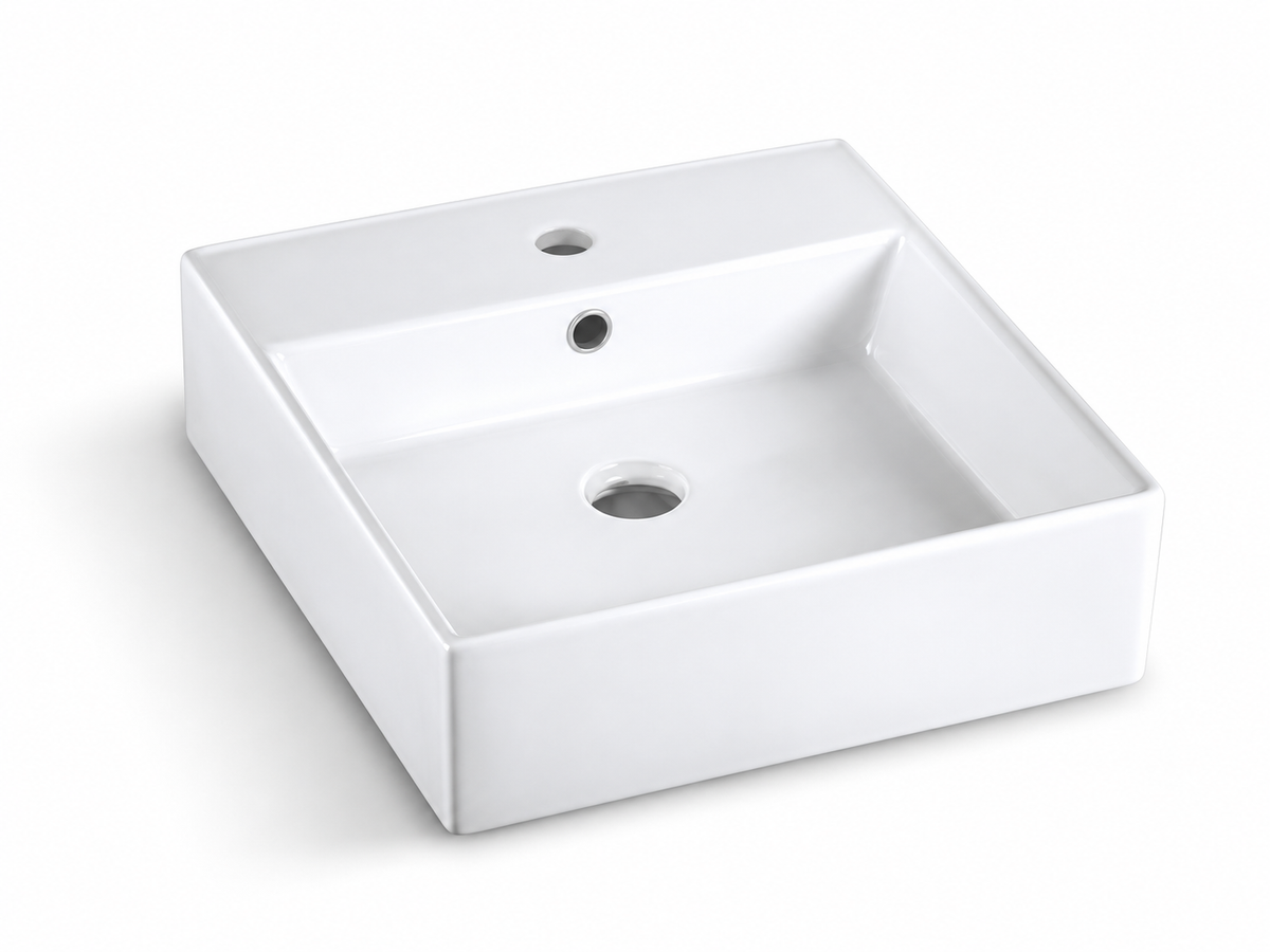 SANIKB D49 white ceramic basin