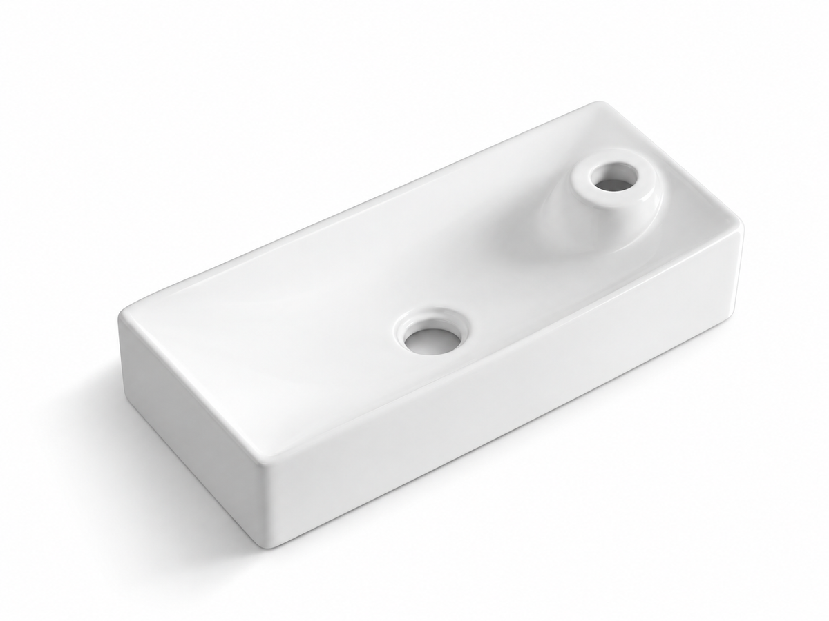 SANIKB D495 white ceramic basin