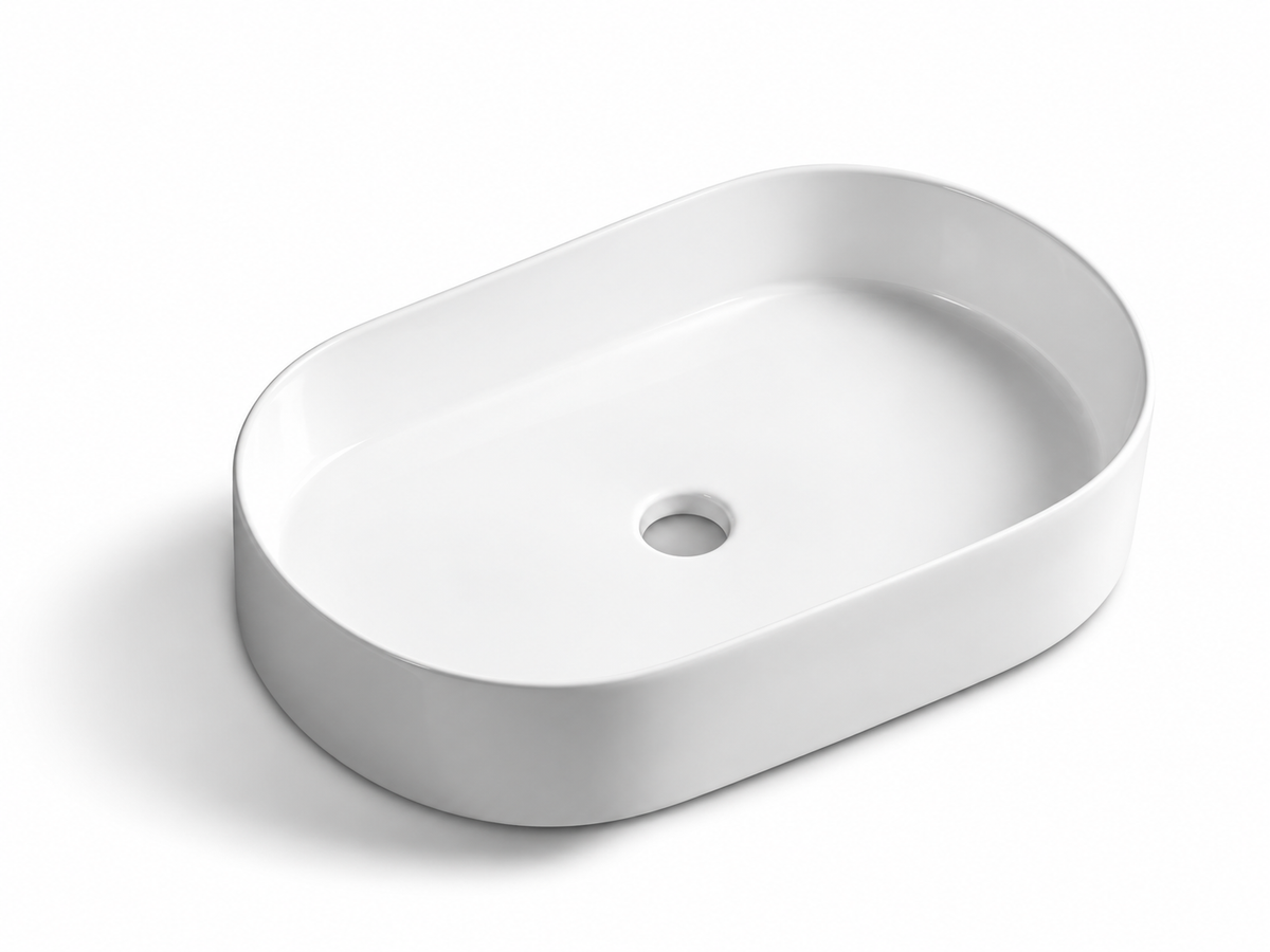 SANIKB D504A white ceramic basin