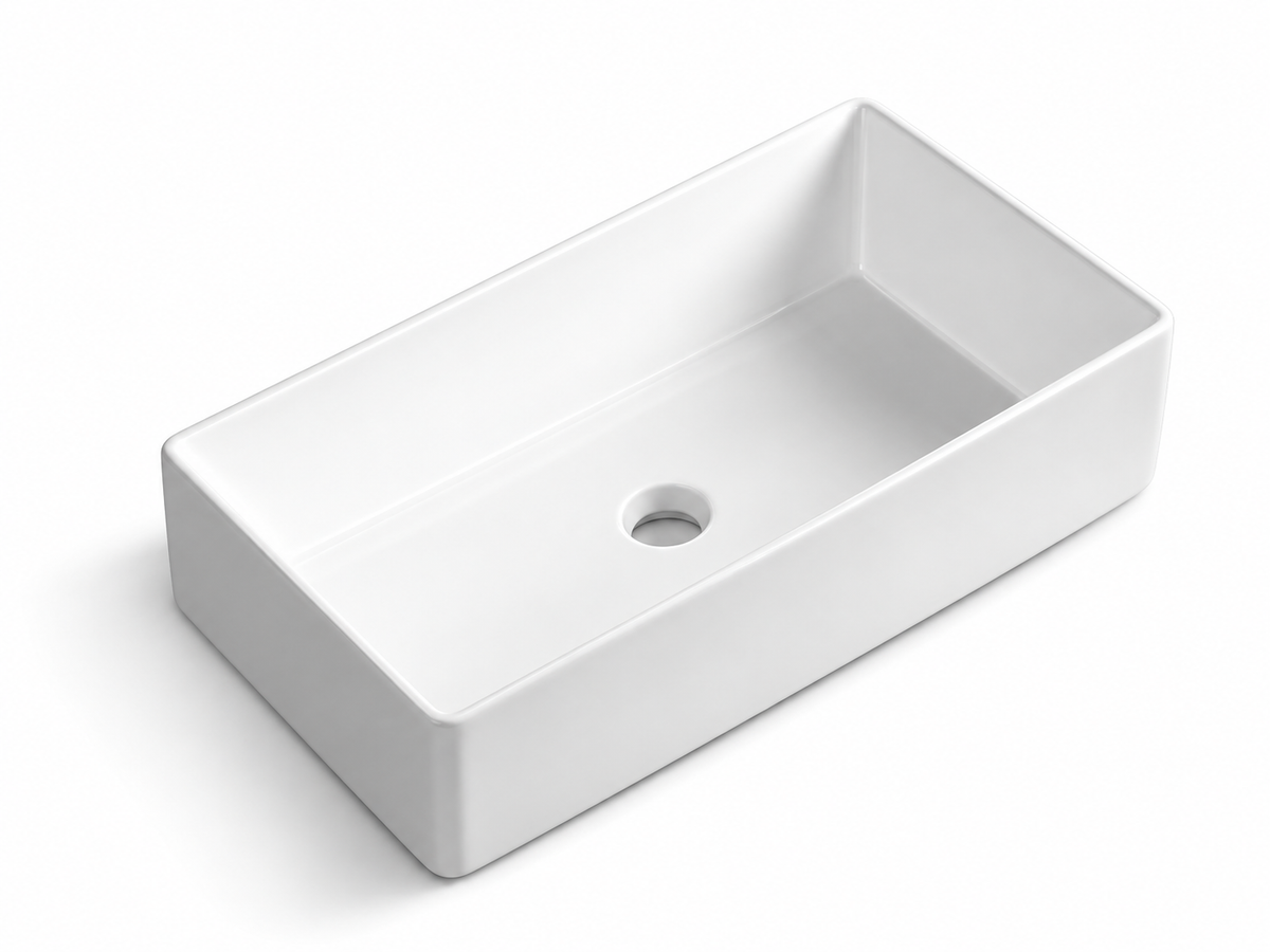 SANIKB D511 white ceramic basin