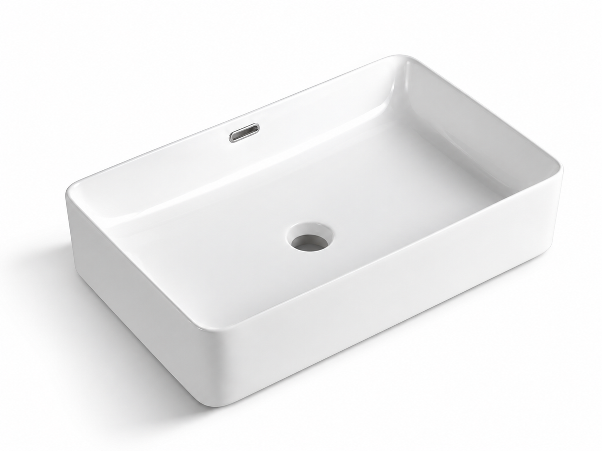 SANIKB D536B white ceramic basin