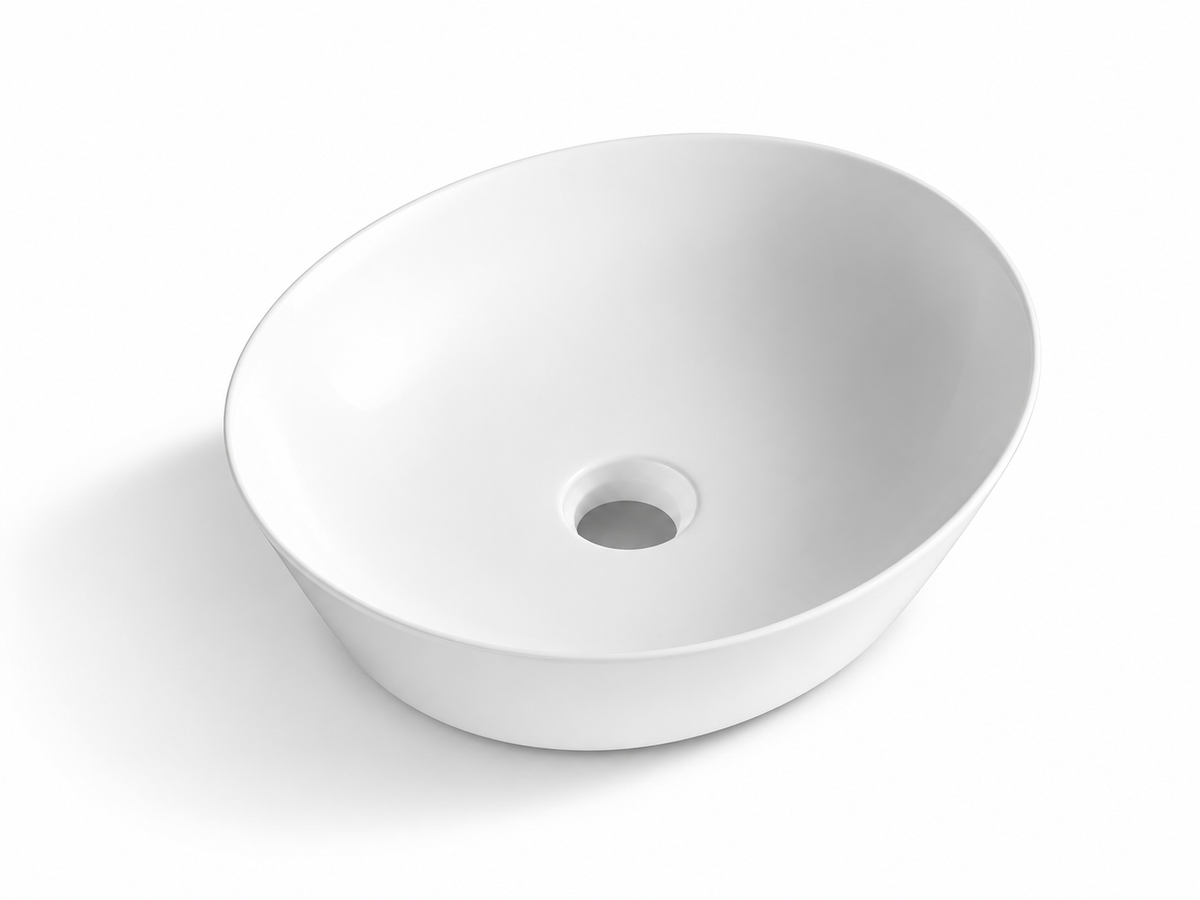 SANIKB D538 white ceramic basin