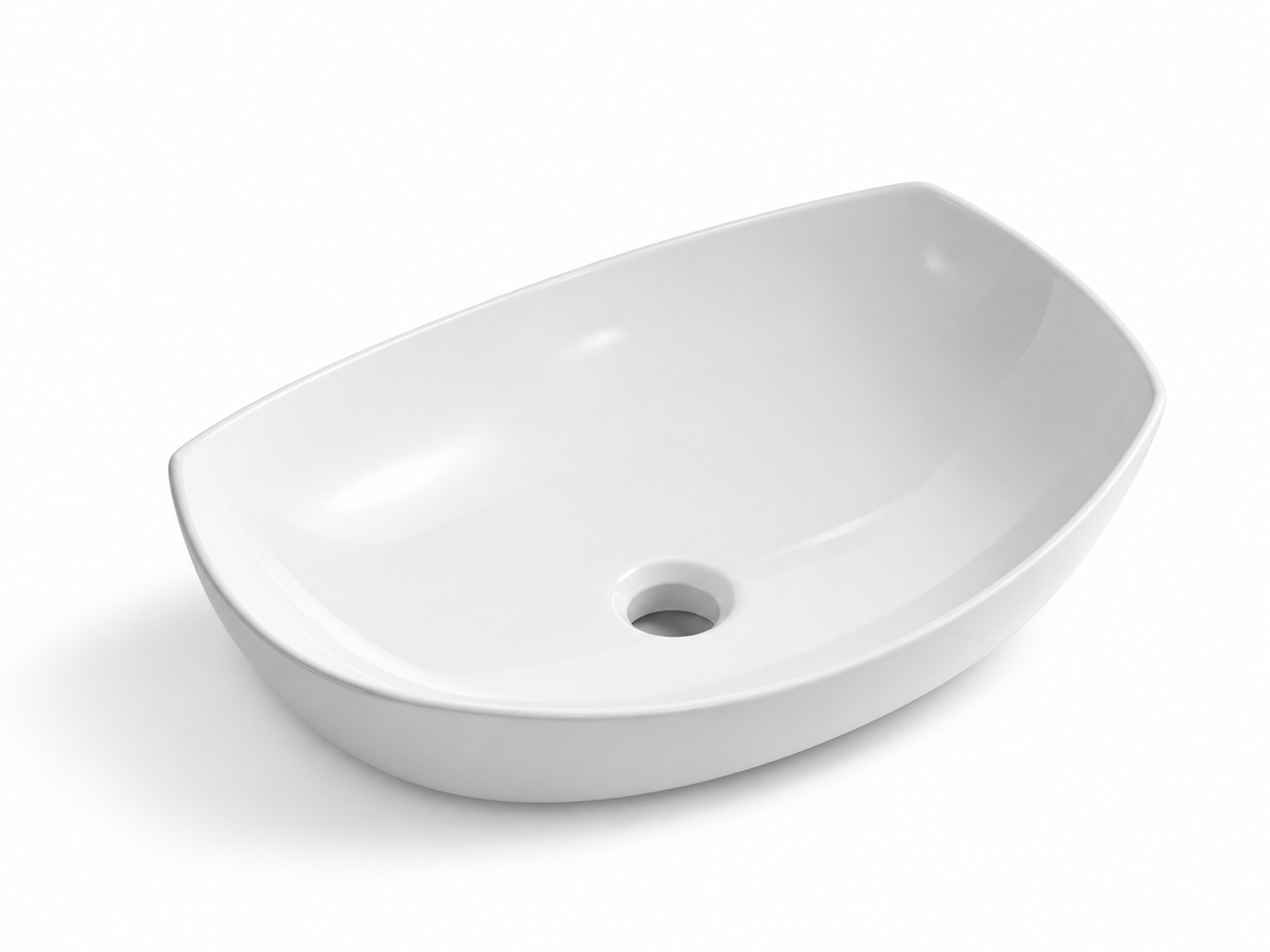 SANIKB D542 white ceramic basin