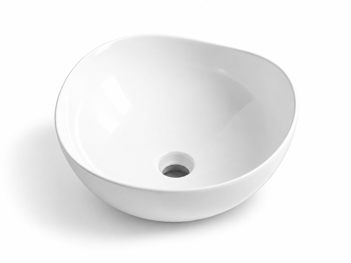 SANIKB D553 white ceramic basin
