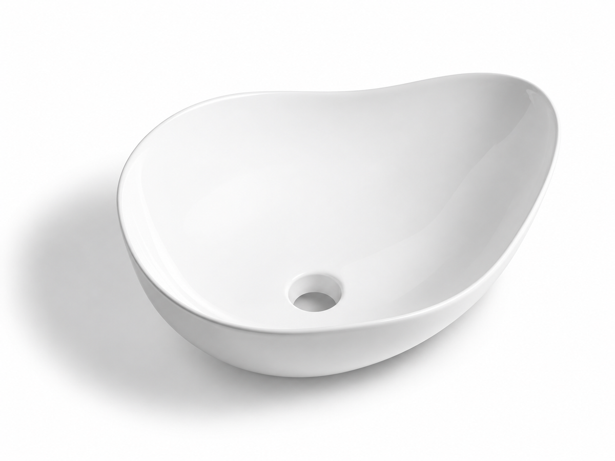 SANIKB D554 white ceramic basin