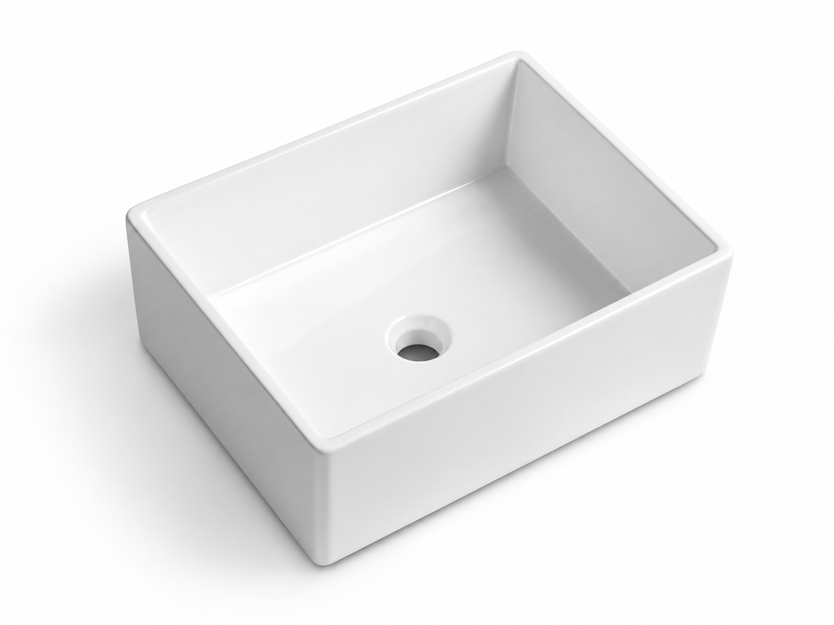 SANIKB D555A white ceramic basin