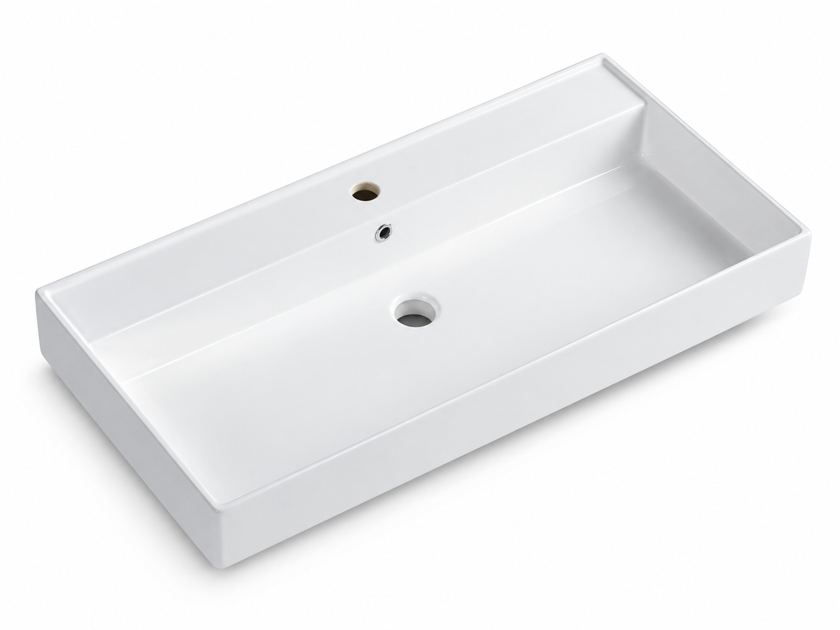 SANIKB D556B white ceramic basin