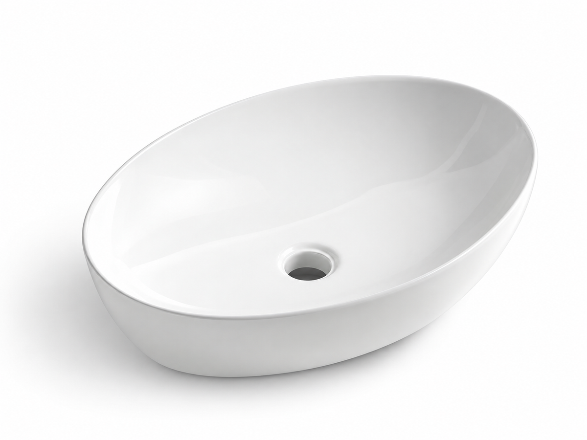 SANIKB D558 white ceramic basin