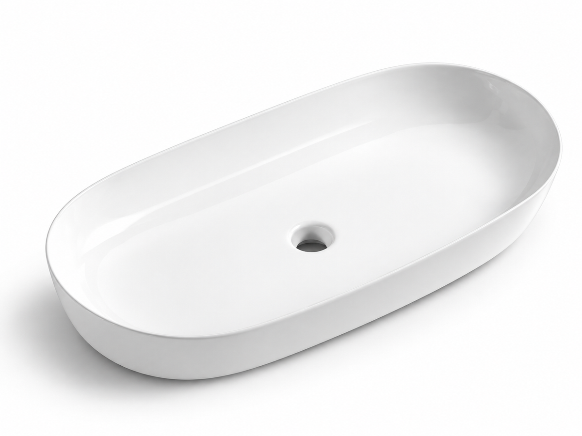 SANIKB D559 white ceramic basin