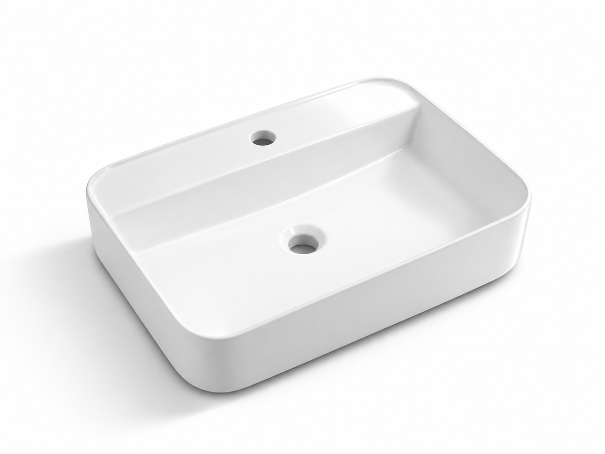 SANIKB D573A white ceramic basin