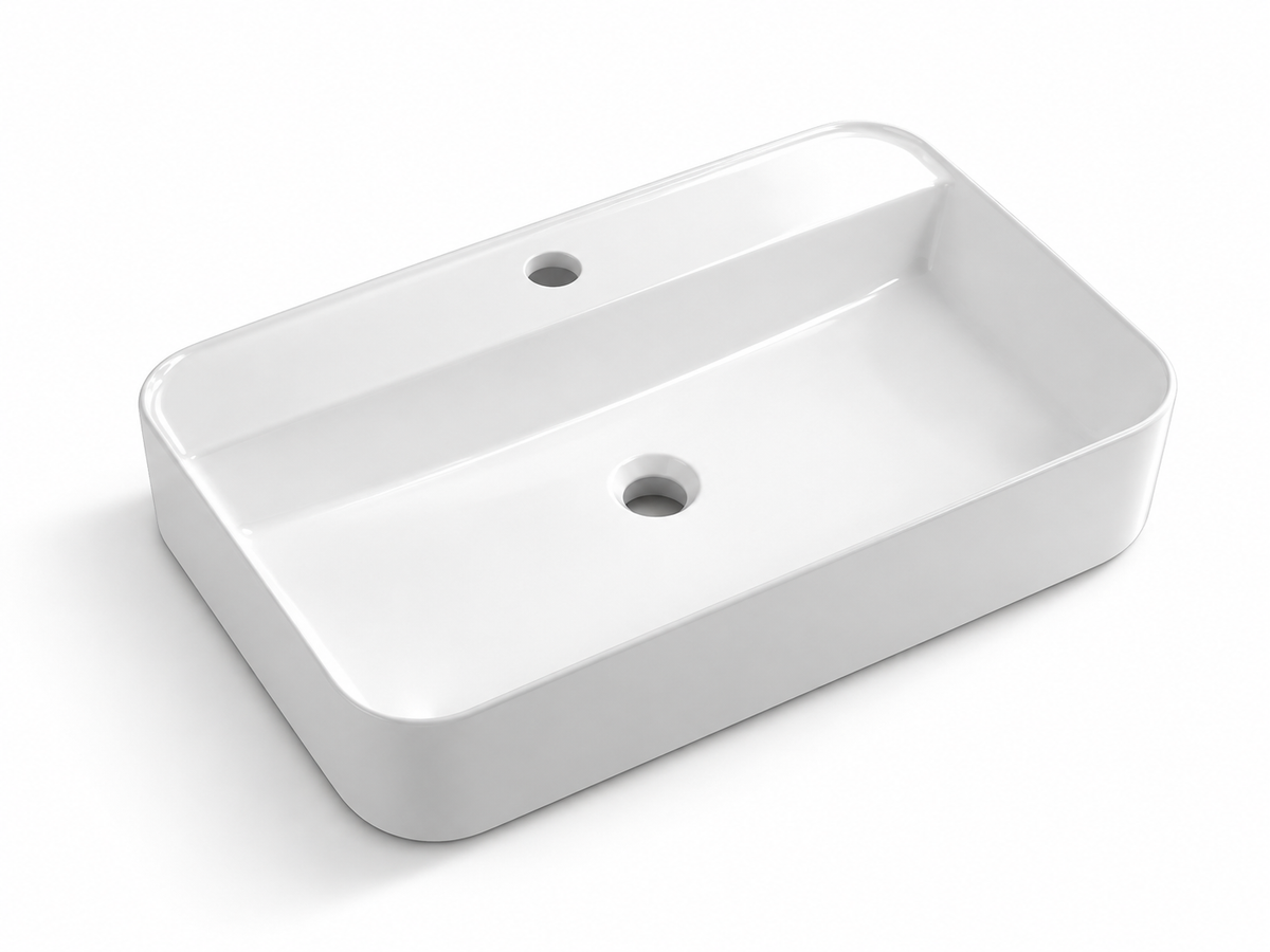 SANIKB D573B white ceramic basin