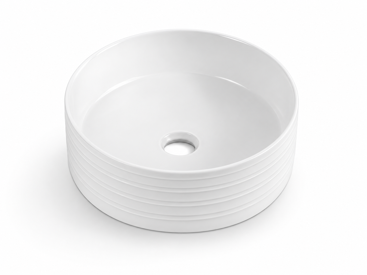 SANIKB D581 white ceramic basin