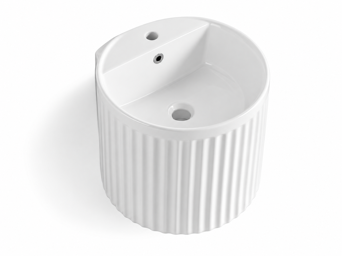 SANIKB D6015 white ceramic basin