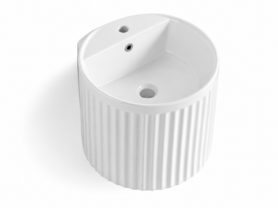 SANIKB D6015 white ceramic basin