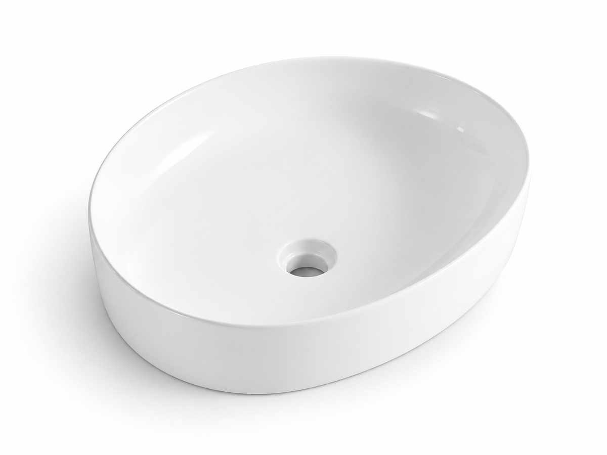 SANIKB D605 white ceramic basin