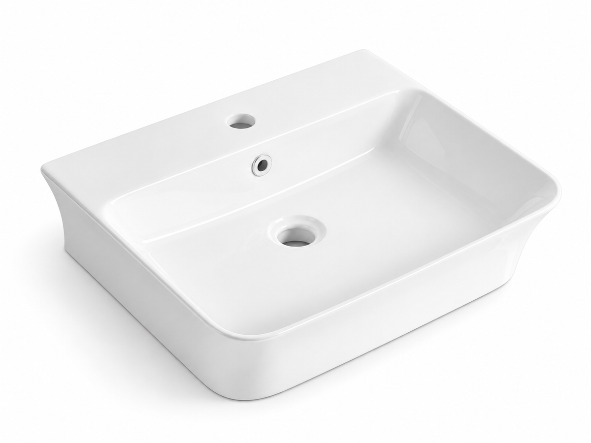 SANIKB D607 white ceramic basin