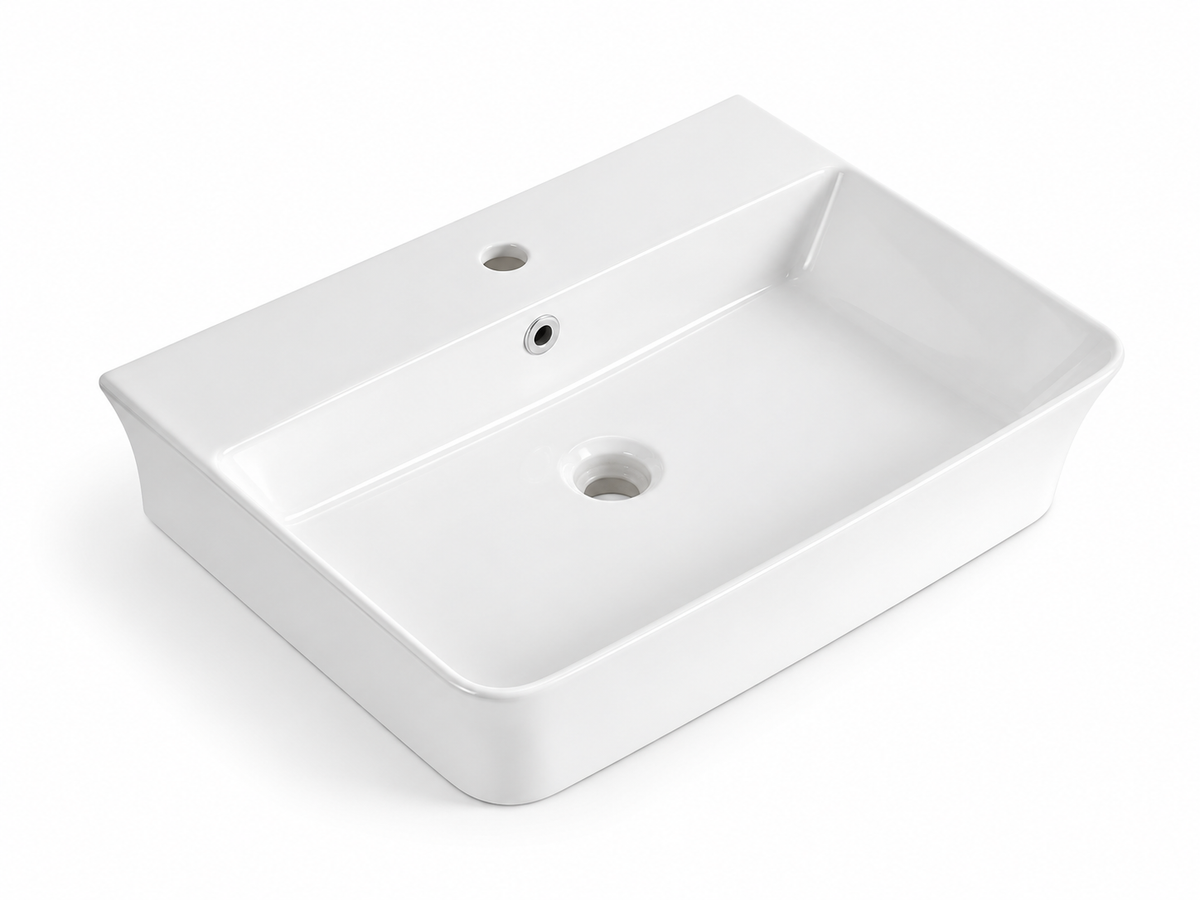 SANIKB D608 white ceramic basin