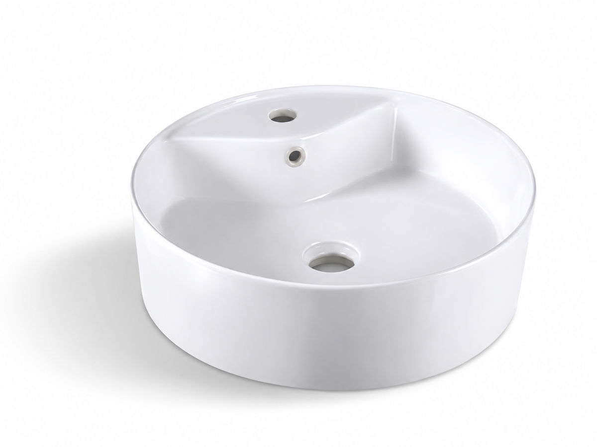 SANIKB D66 white ceramic basin