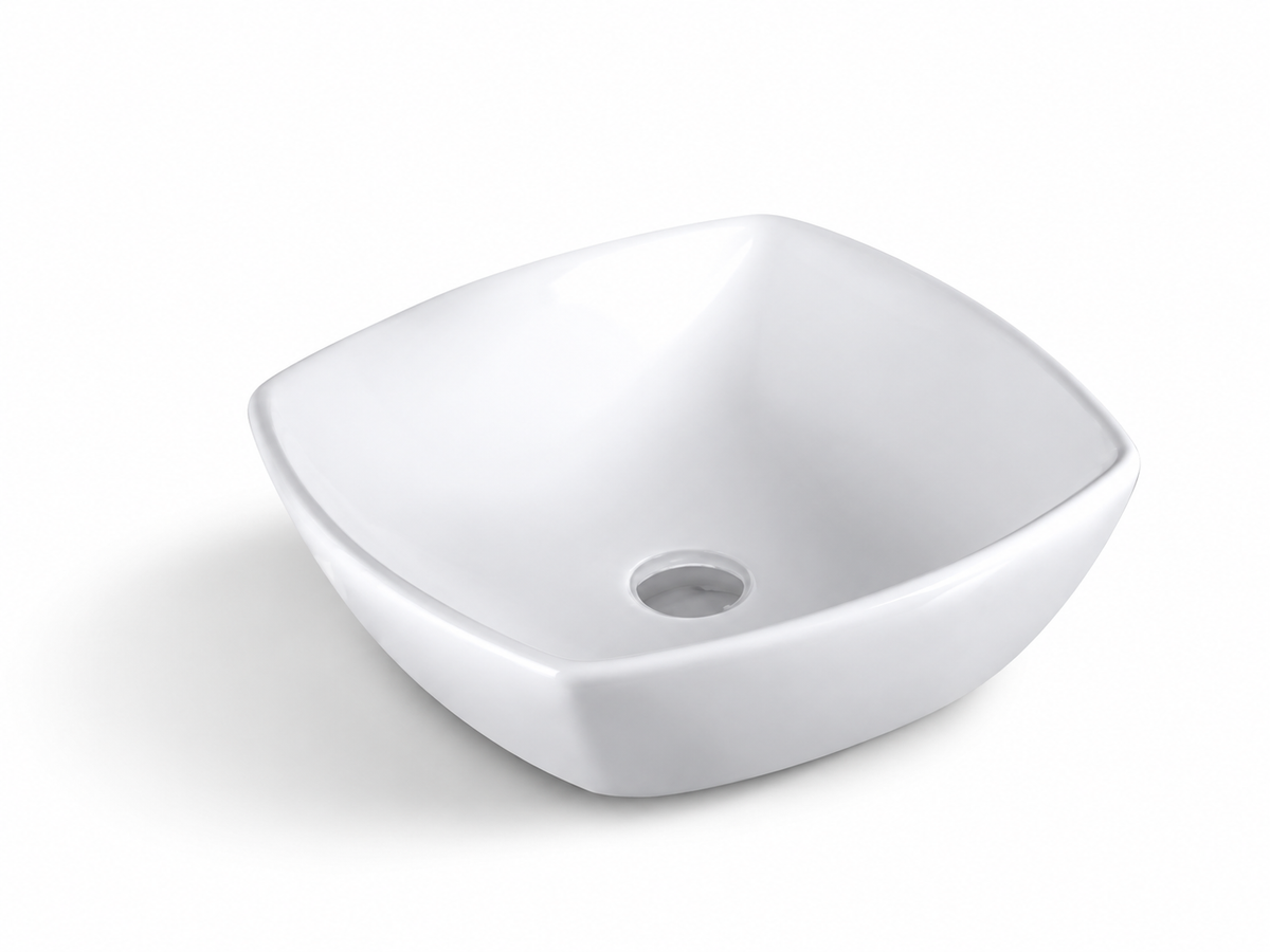 SANIKB D68 white ceramic basin