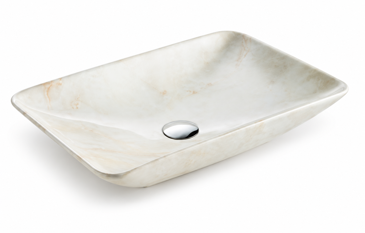 SANIKB SHY-4005D24 cream veins ceramic basin