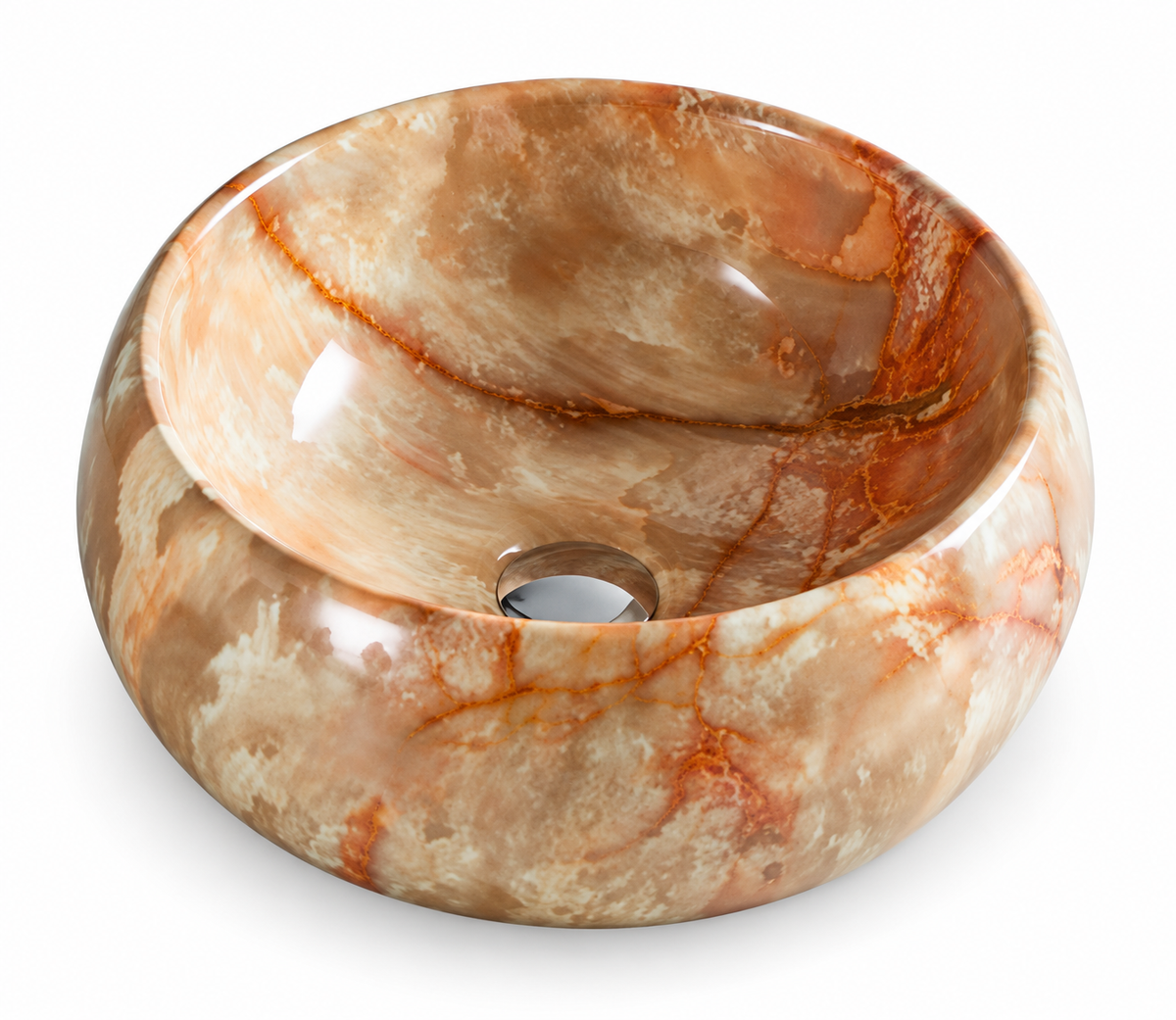 SANIKB SHY-5004D63 orange veins ceramic basin