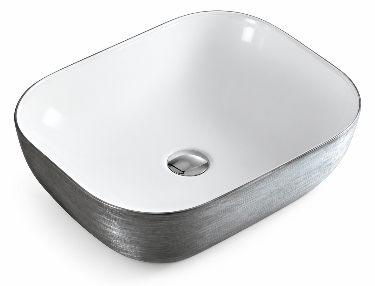 SANIKB SHY-8018SS ceramic basin scene