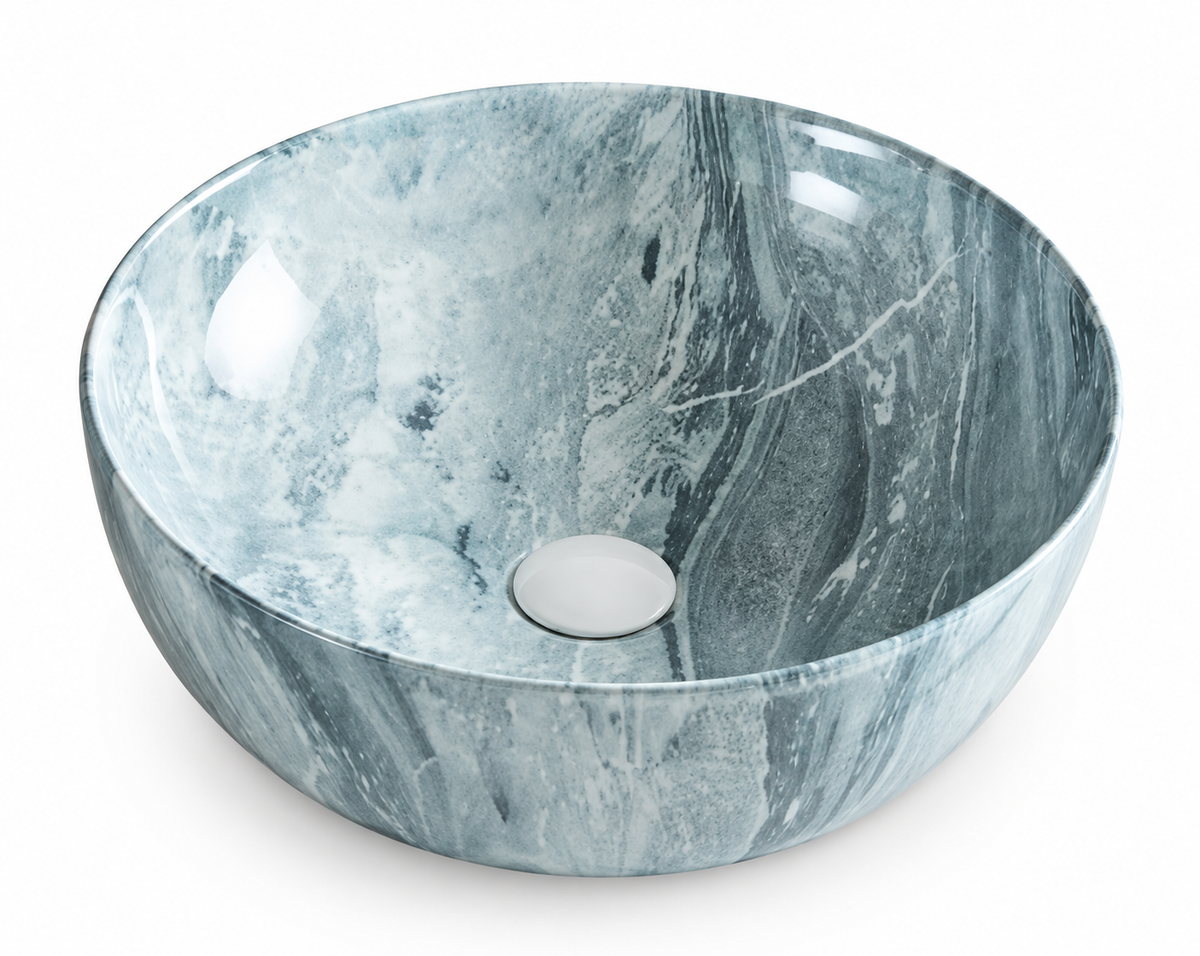 SANIKB SHY-8069D123 ceramic basin scene