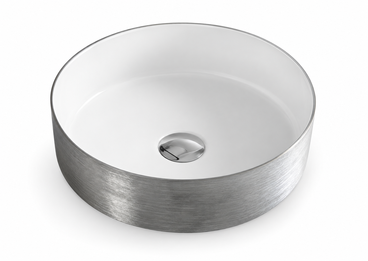 SANIKB SHY-8070SS ceramic basin scene